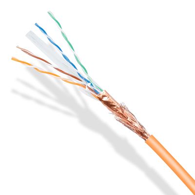 Медь оранжевого 4 пары кабеля Lan Cat6 обнаженная или тяга CCA 1000ft коробка