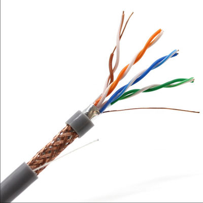 Кабель LAN FTP Cat5e CCA STP CU ROSH 0.5mm, кабель 4 пары Cat5e