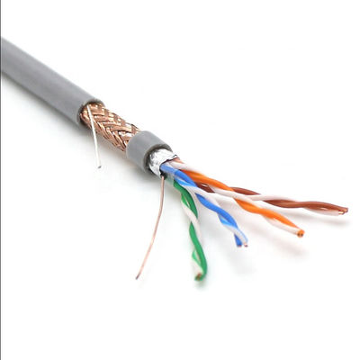 Высокоскоростной твердый обнаженный кабель FTP Cat5e меди 24AWG 26AWG 0.5mm