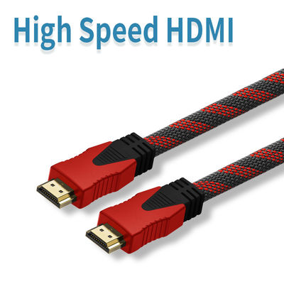 1080P мужчина меди 19pin к мужскому высокоскоростному кабелю HDMI с локальными сетями