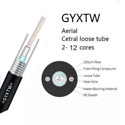 GYXTW 2 4 кабель оптического волокна 6 ядров с центральной структурой трубки