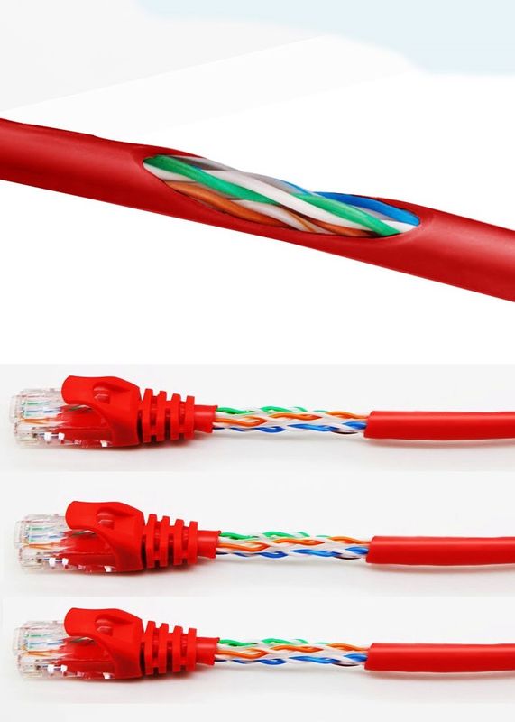 LSZH Jacket CAT5E Patch Cord для домашнего и офисного сетевого подключения