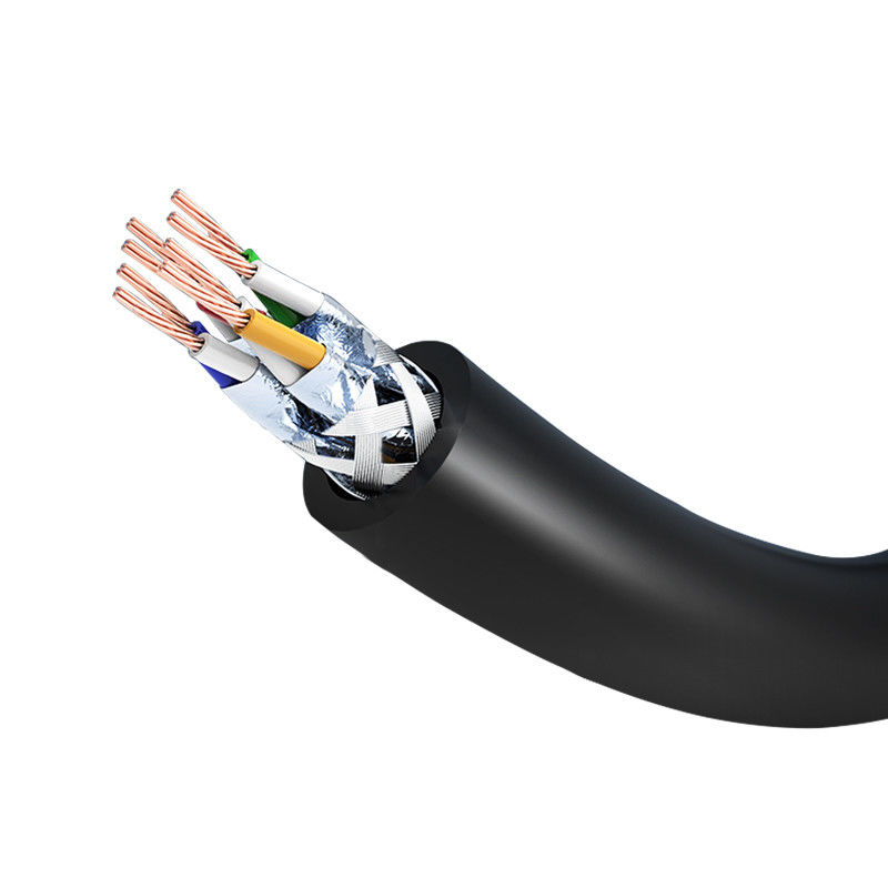 Черный стабилизированный гибкий провод 4 пары Cat7 1M 2M 3M 5M 10M 24AWG