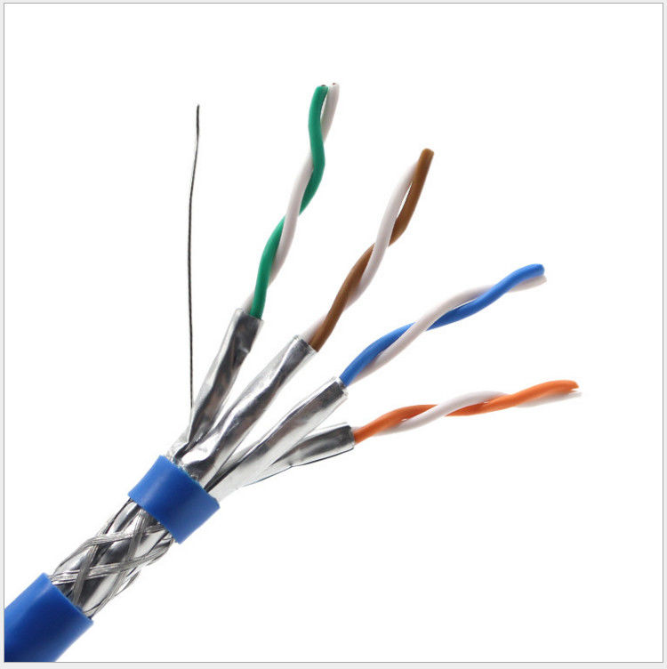 305m защищаемый кабель LAN CAT7 23awg 0.58mm обнаженный медный, кабель сети кота 7