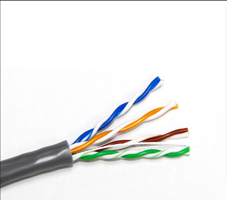 Кабель LAN CCA Cat5e CU куртки PVC PE 4 пары 24AWG для компьютера