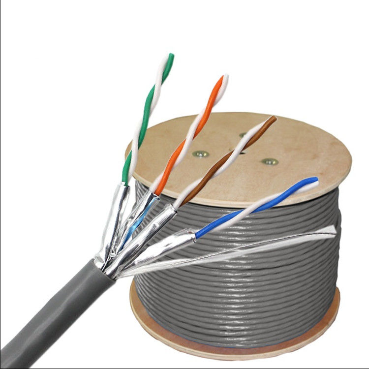 Кабель 305m 23AWG 0.56mm Cat6a, куртка PVC LSZH кабеля сети 1000ft Cat6a