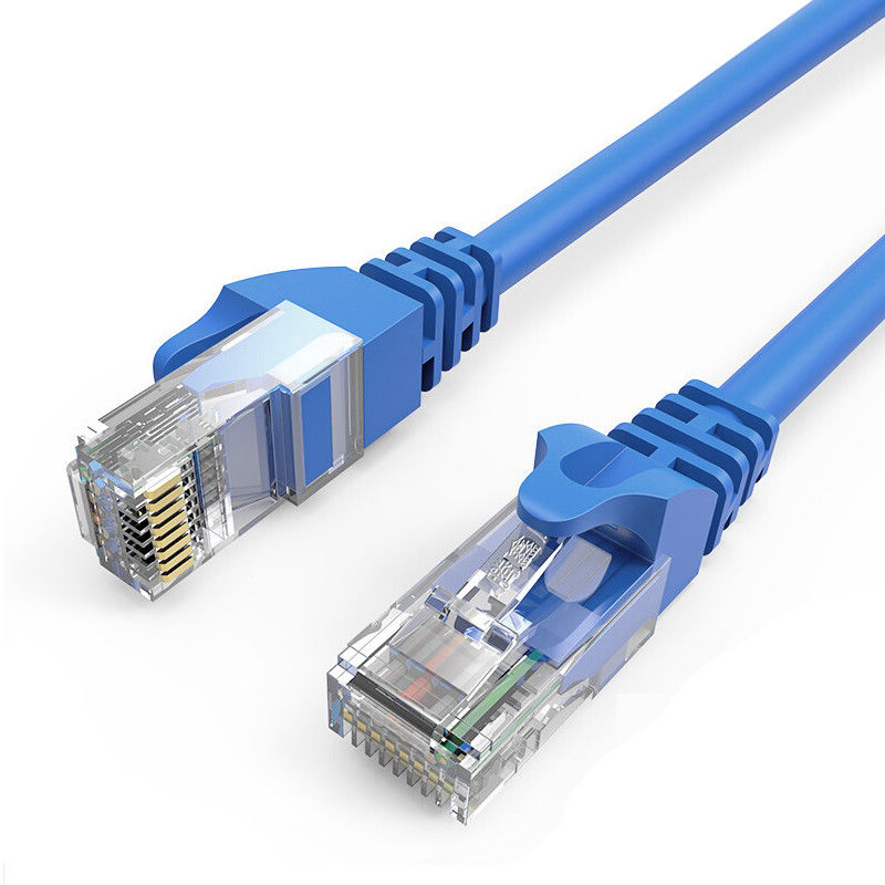 Покрытый золотом гибкий провод соединителя UTP ДО РОЖДЕСТВА ХРИСТОВА CCA Cat5e для игры