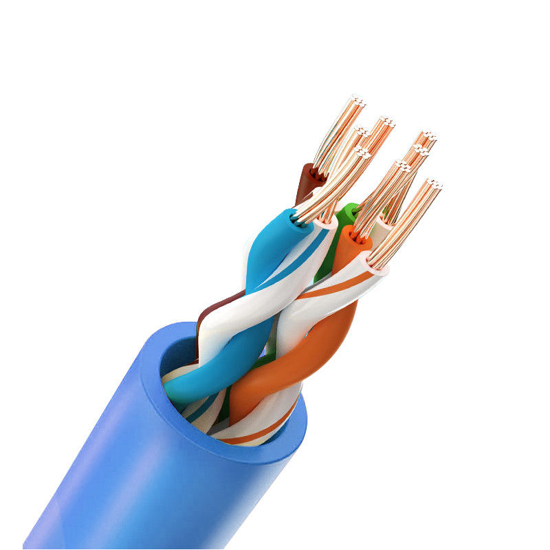 Гибкий провод проводников Cat5e PVC 8 экрана UTP, внешний кабель 50m Cat5e