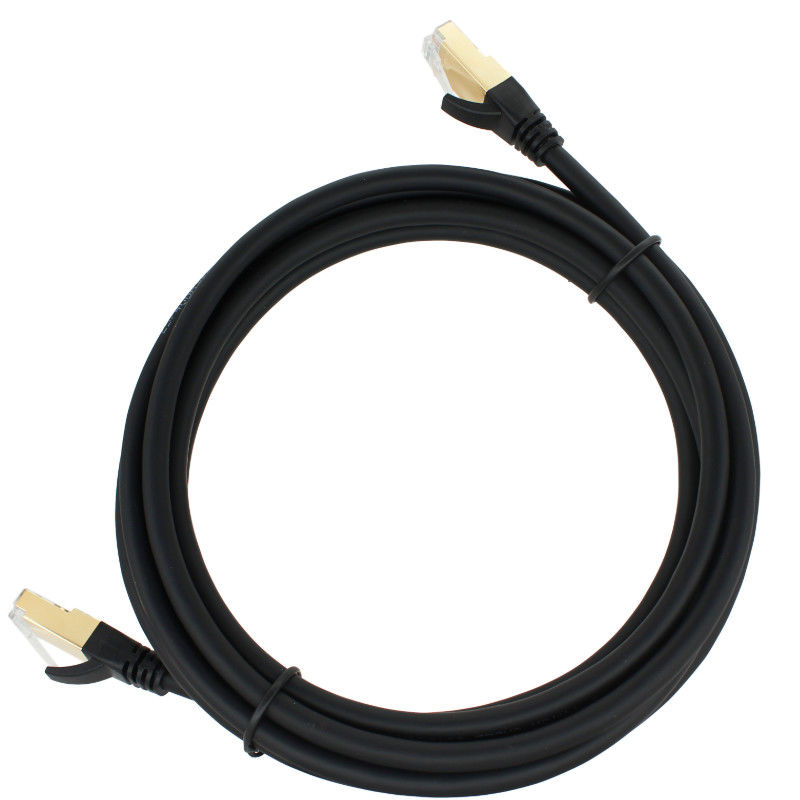 Изготовленный на заказ гибкий провод штепсельной вилки Cat7 FTP SFTP Rj45 CE ROHS, кабель ethernet 1000ft кота 7