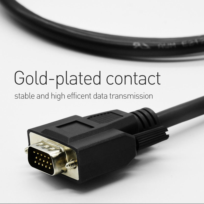 Полный мужчина 15Pin HD 1080P стандартный к кабелю монитора VGA мужчины, VGA к кабелю VGA