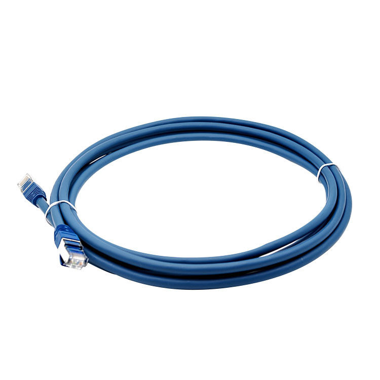 RJ45 SFTP защищало штепсельную вилку гибкого провода сети кота 6 с отливая в форму ботинком