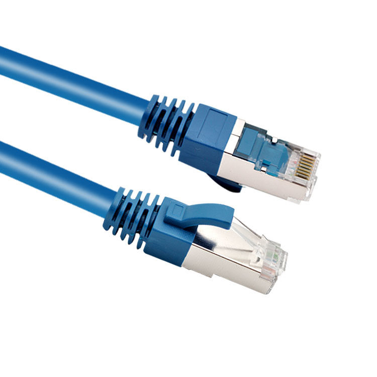RJ45 SFTP защищало штепсельную вилку гибкого провода сети кота 6 с отливая в форму ботинком