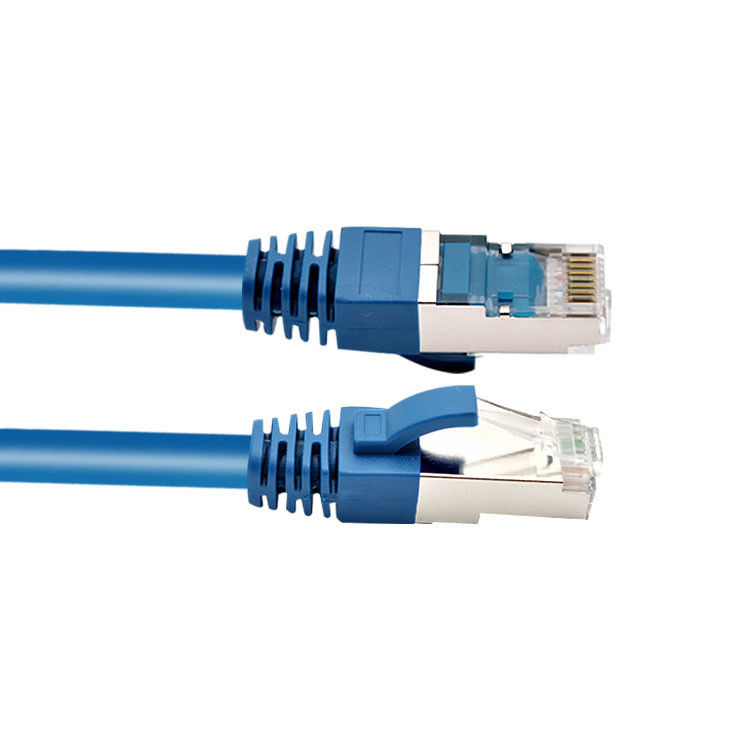 RJ45 SFTP защищало штепсельную вилку гибкого провода сети кота 6 с отливая в форму ботинком
