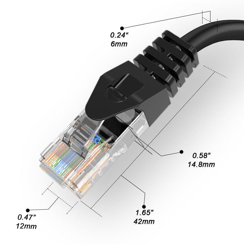 Чистые медные проводники 1 гибкого провода 8 Lan сети гигабита RJ45