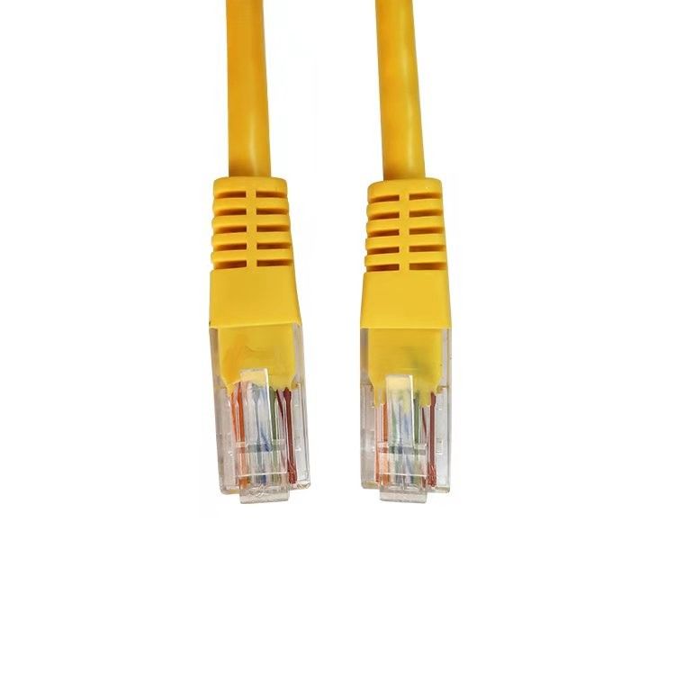 Кабель ethernet Cat5e гибкого провода кабеля UTP Cat5 желтый для компьютера и маршрутизатора