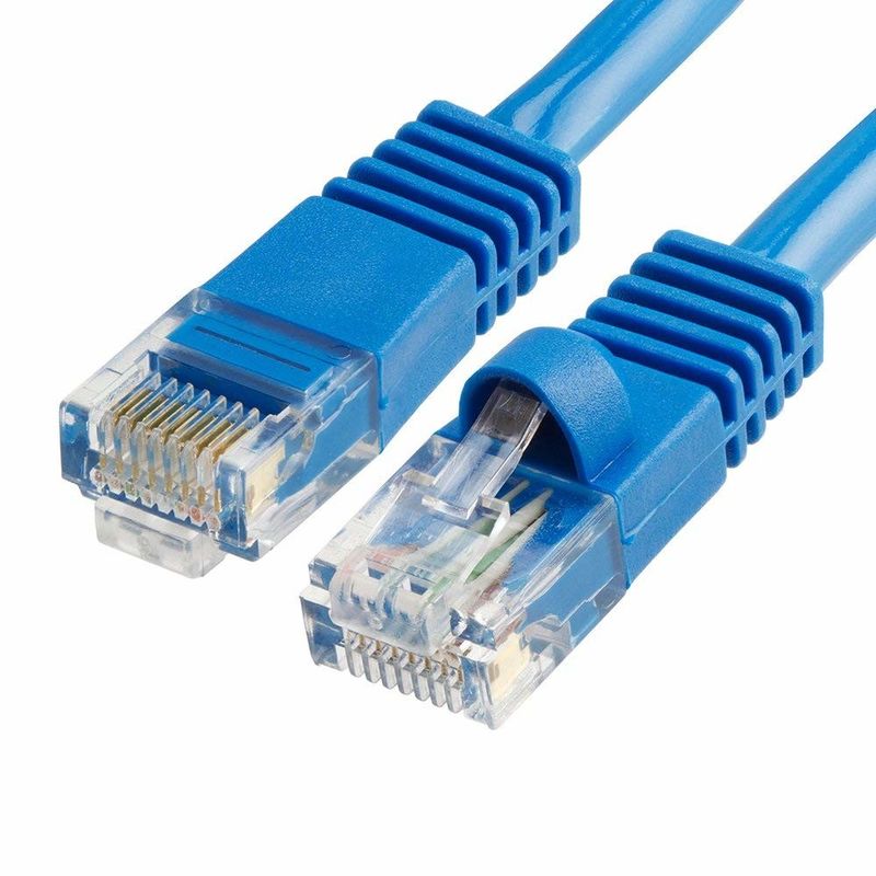 Кабель и соединители кота 5 кабельной сети UTP Cat5 5e 6 латают кабель в сети