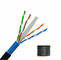 Серый цвет красит 4 пары кабеля интернета 305m плоского